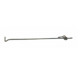  GeZu Impex® Screw Hook 400 mm, Electro Zinc Plated/Wind Hook